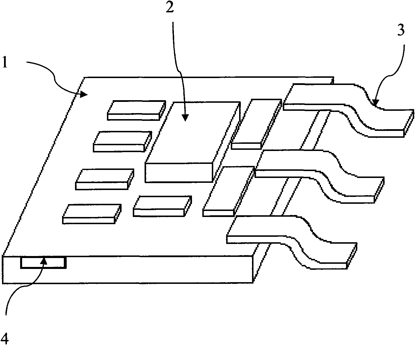 Substrate and magnetic device integrated DC-DC converter and preparation process thereof