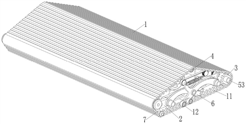 Flat floor brush of floor cleaning machine