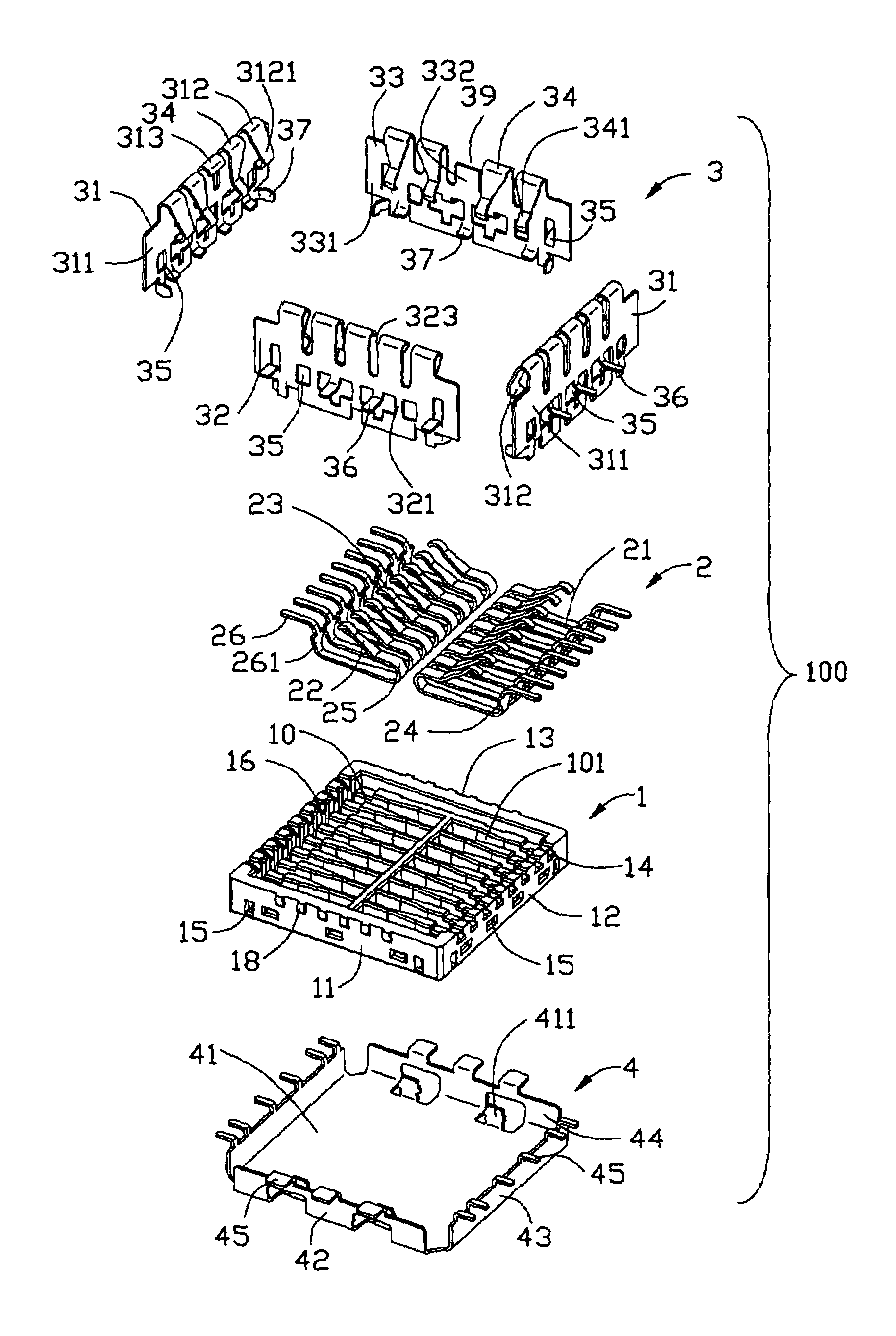 Shielded electrical connector with improved insulative housing