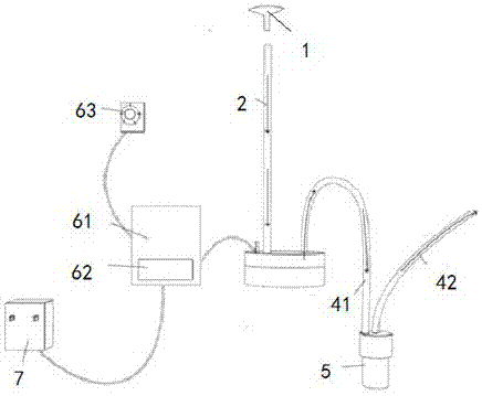 Detecting device for air filter