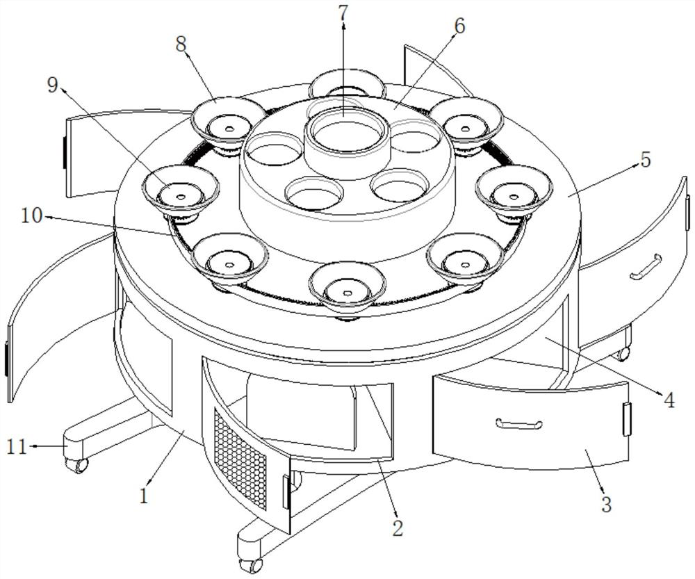 Rotary display device for artware sales