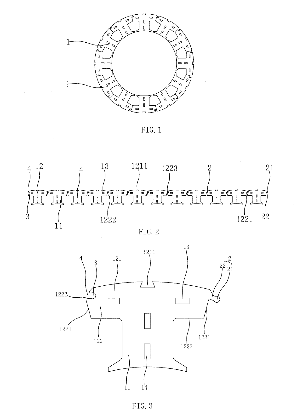 Hinged stator core