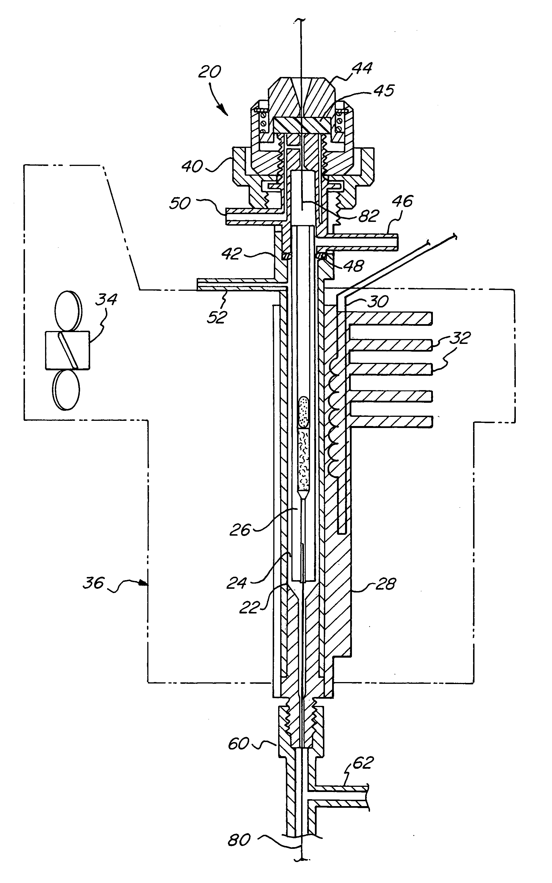 Analyte pre-concentrator for gas chromatography