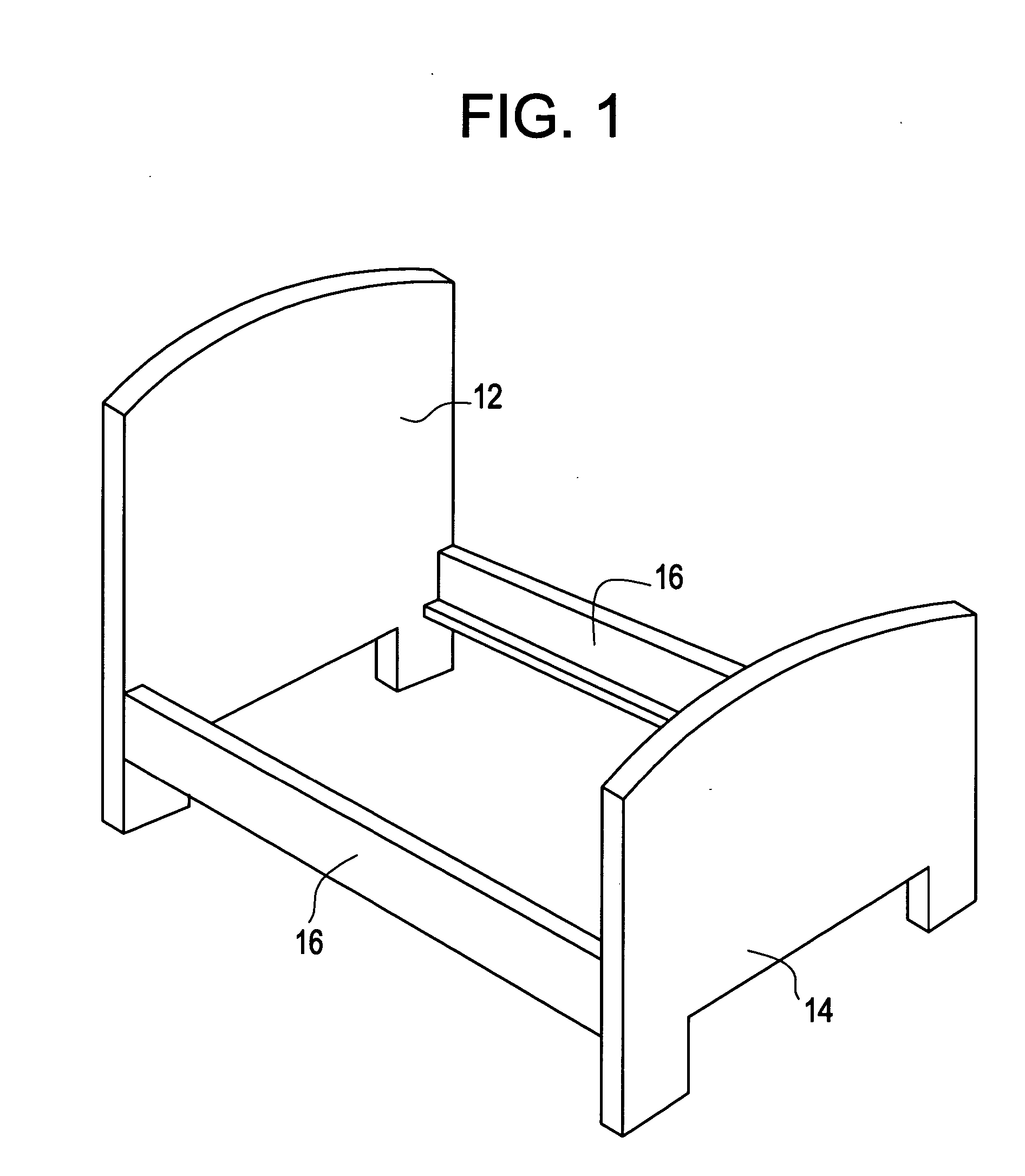 Side rail end connection system for bed frame