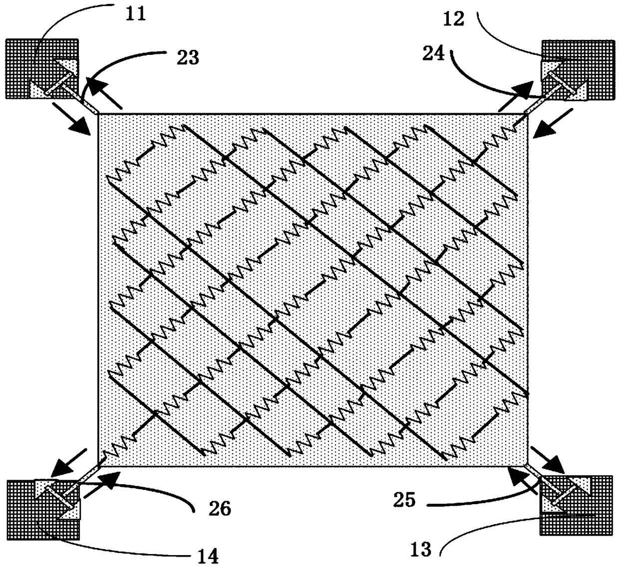 A giant piezoresistive double resonance mass sensor and its manufacturing method