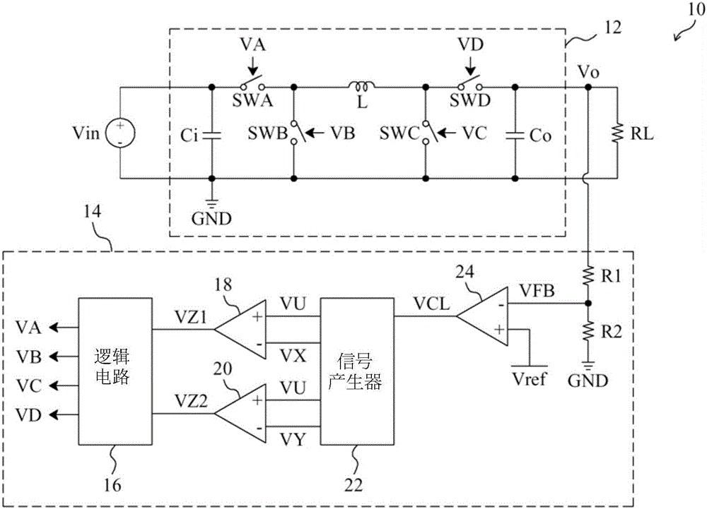 Control circuit and method of buck-boost power converter