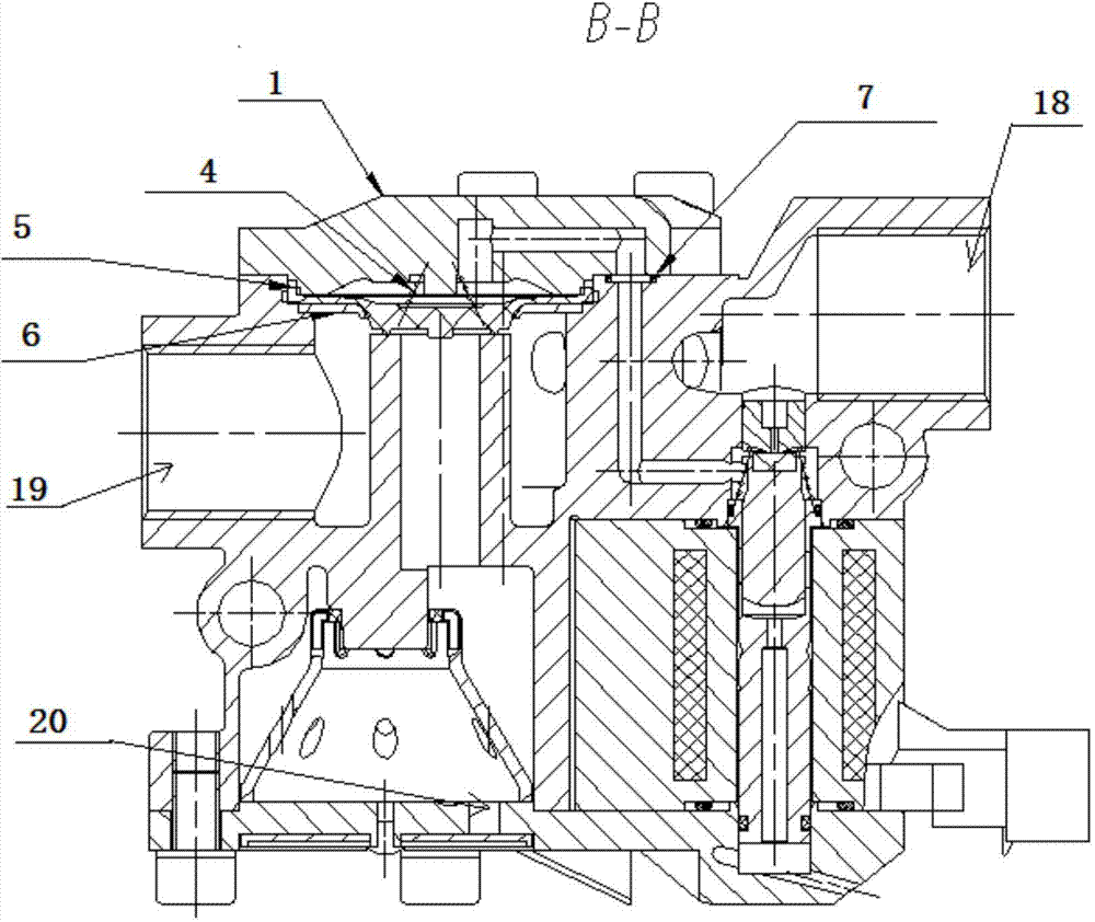 Pressure retaining valve used for automobile tire inflation and deflation system