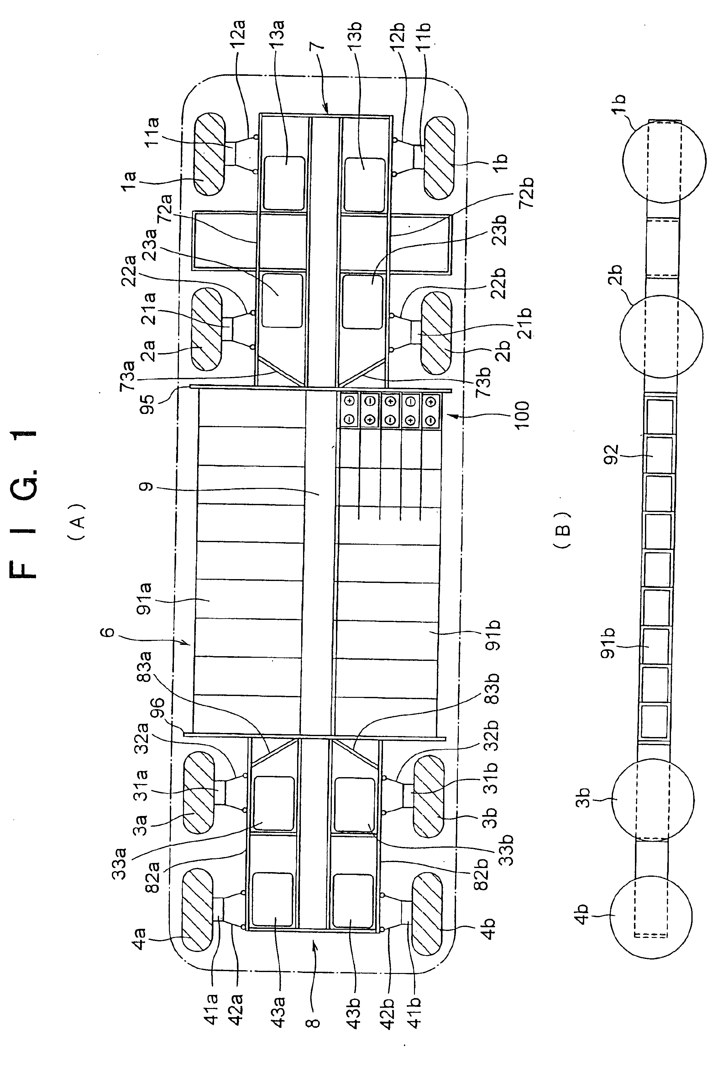 Body construction of electric car