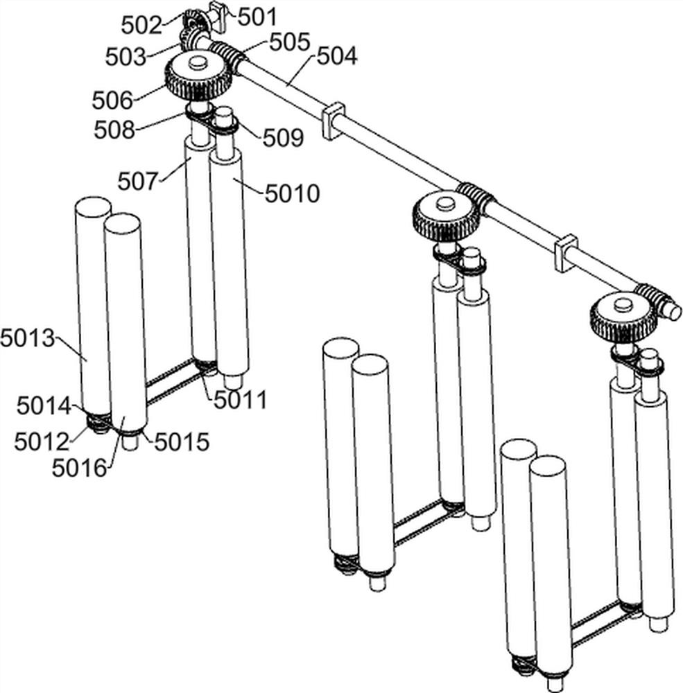 Device for removing folds of cylindrical kraft paper battery through diagonal pressing