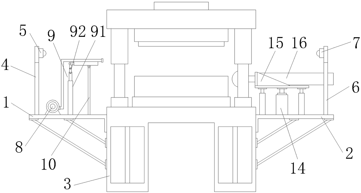 Automatic slag removal device used for stamping die