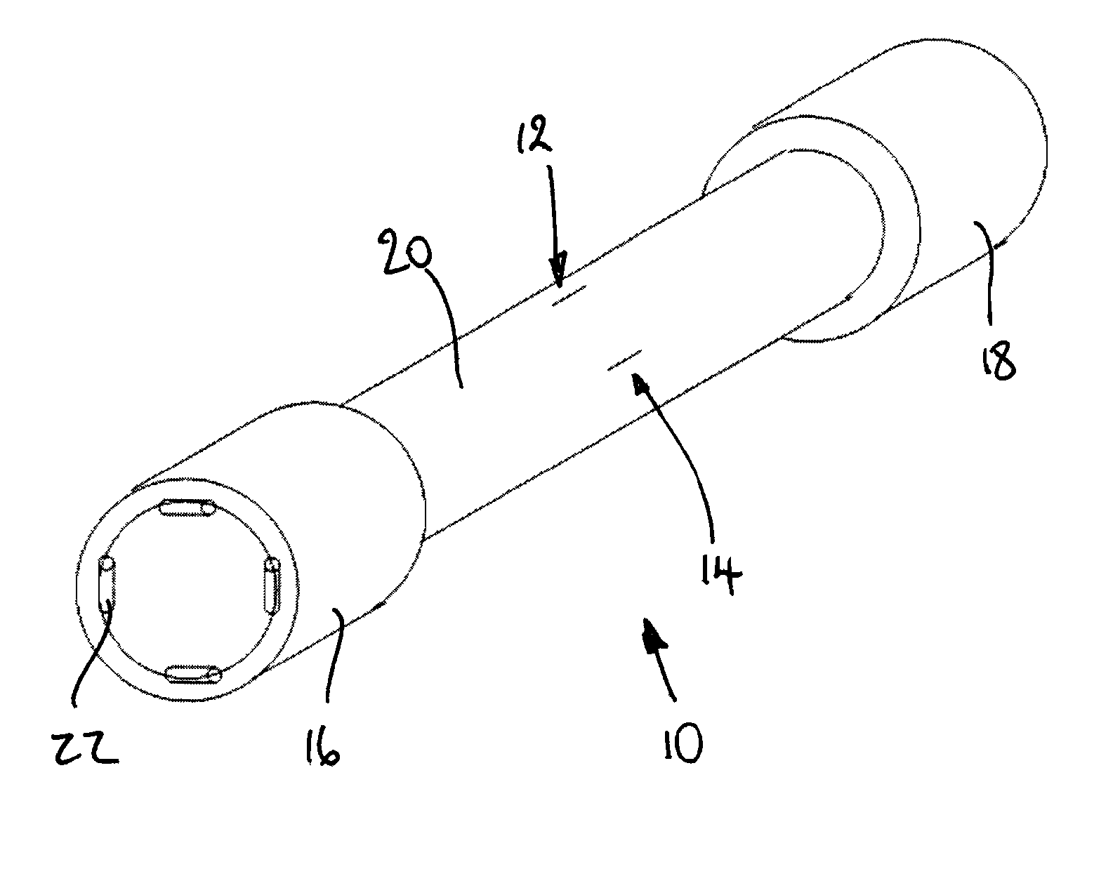 Elongate structure curvature sensing device