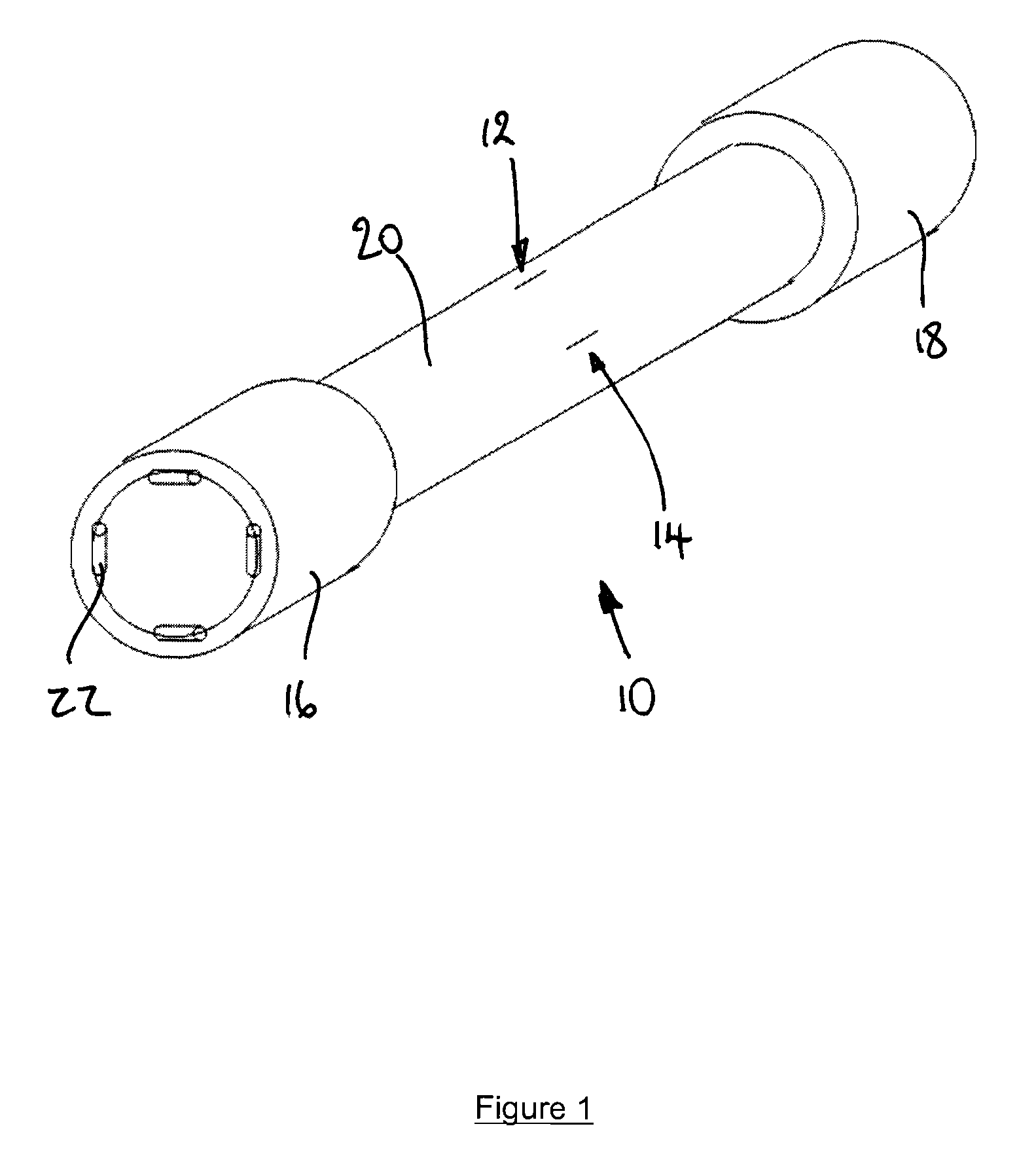 Elongate structure curvature sensing device