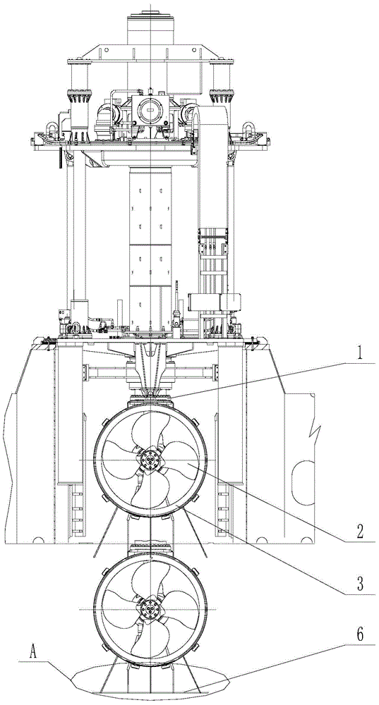 Bottom sealing plate of telescopic side thrust device