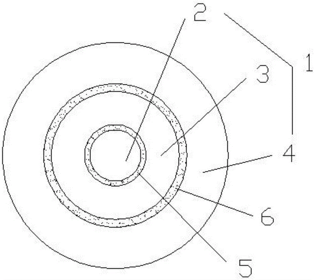 Glass fiber reinforced polyethylene water feed pipe