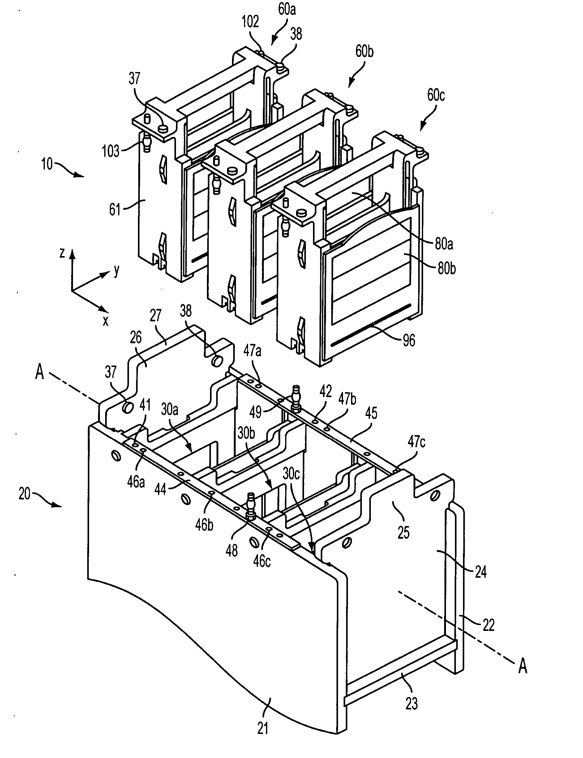 Apparatus for concurrent electrophoresis in a plurality of gels