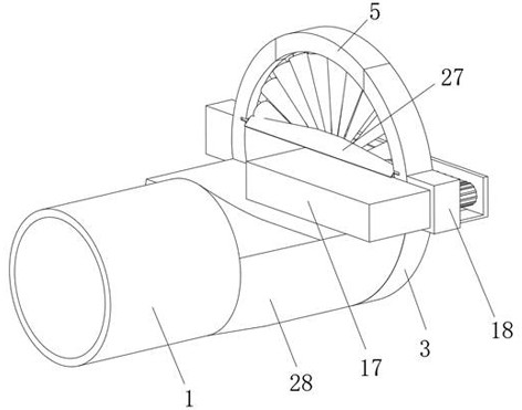 Water conservancy pipeline instrument with gravel filtering function