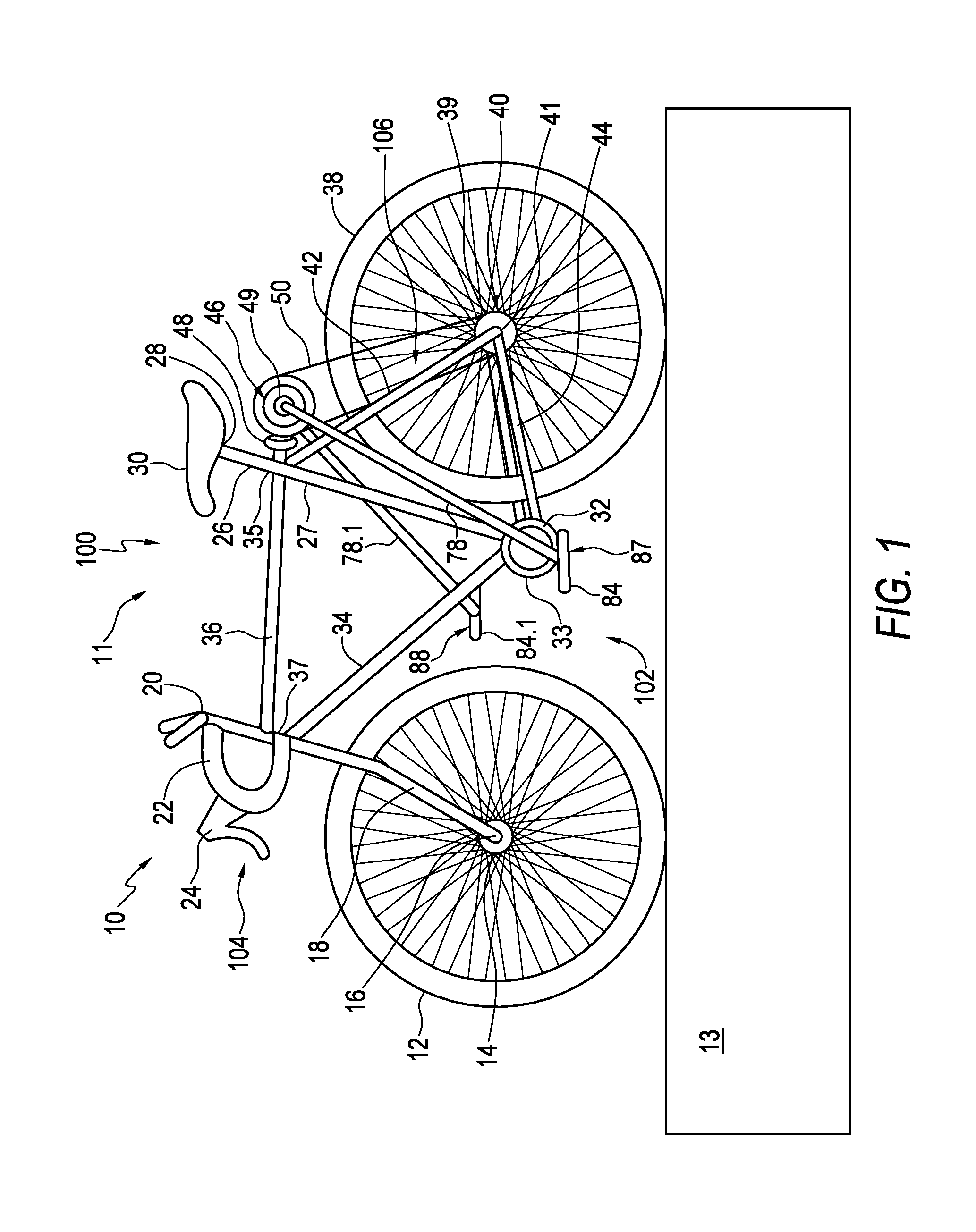 Bicycle propulsion assembly having elongate members