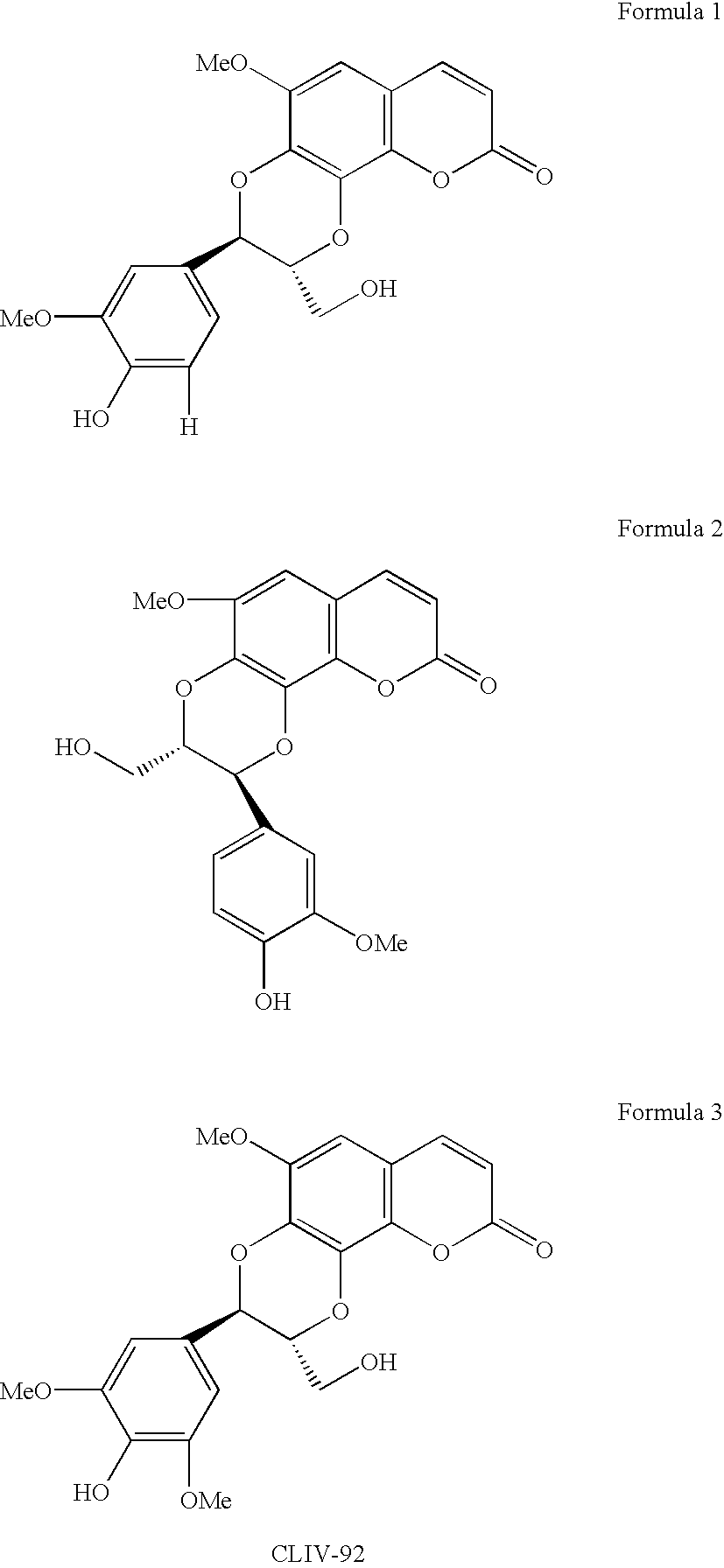 Hepatoprotective pharmaceutical composition comprising a mixture of coumarinolignoids, process for preparation thereof