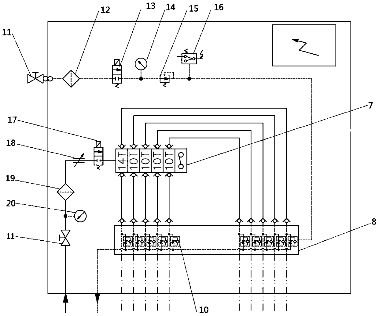 Oil-air lubrication system of rolling mills