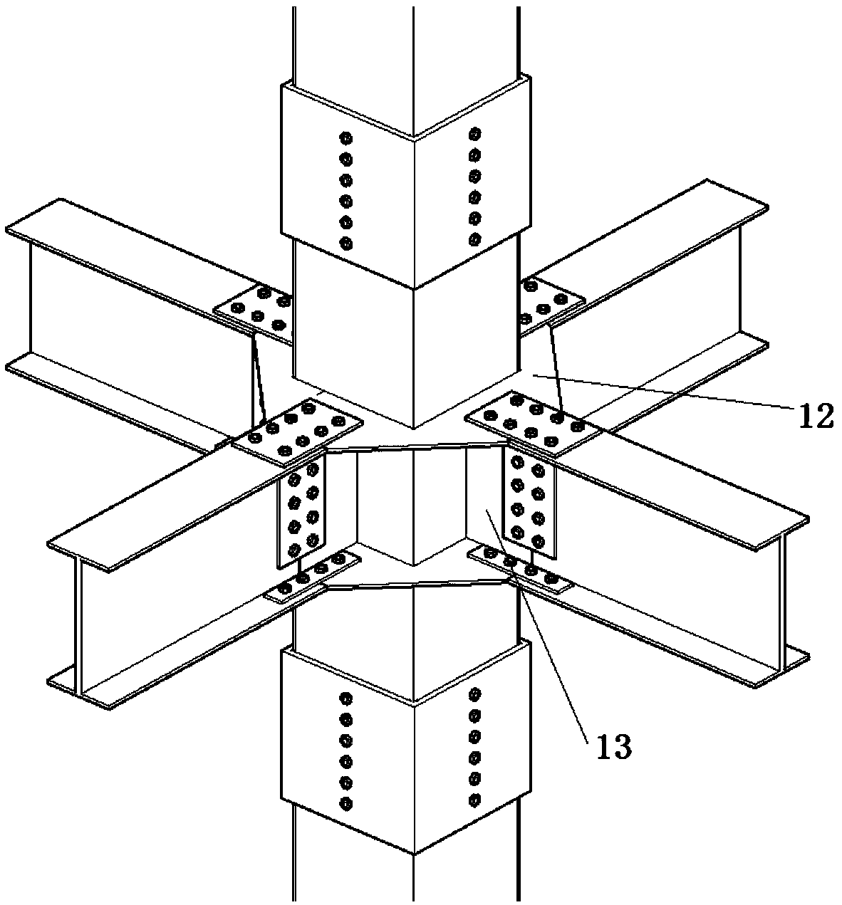 Total assembled steel framework structural system with restoration function