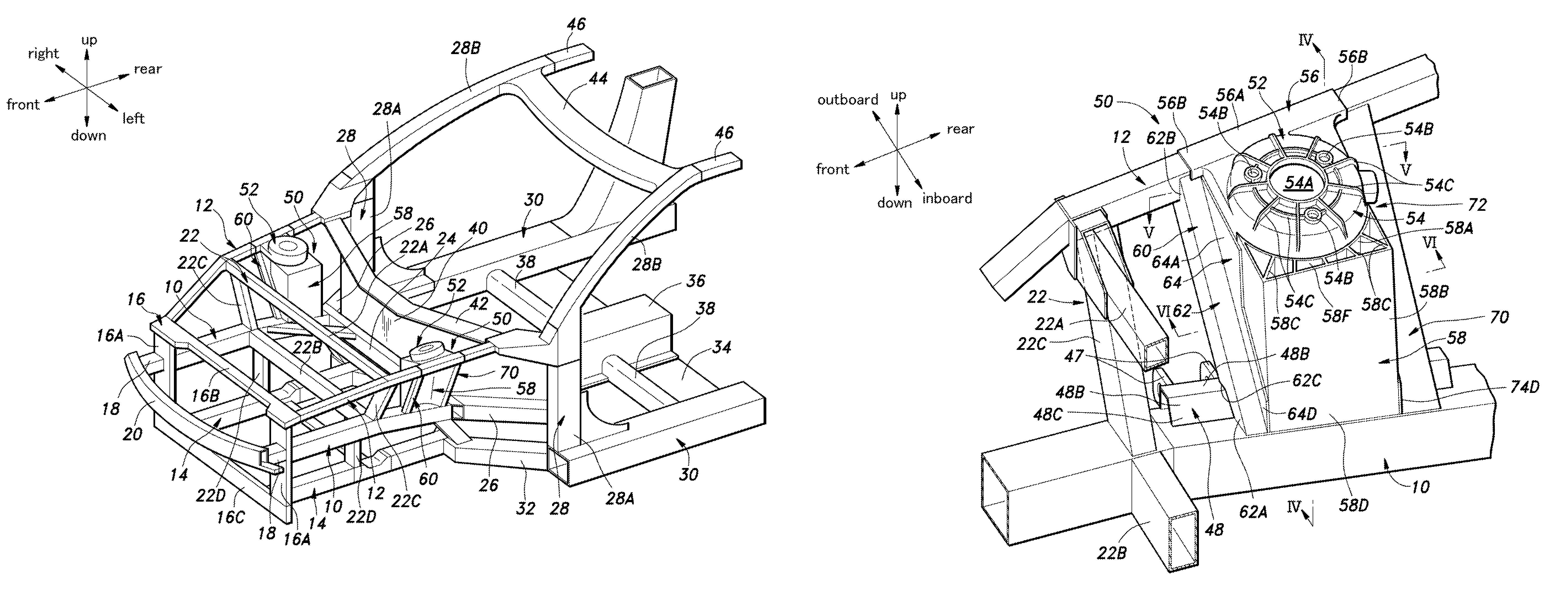 Vehicle body front structure for automobile