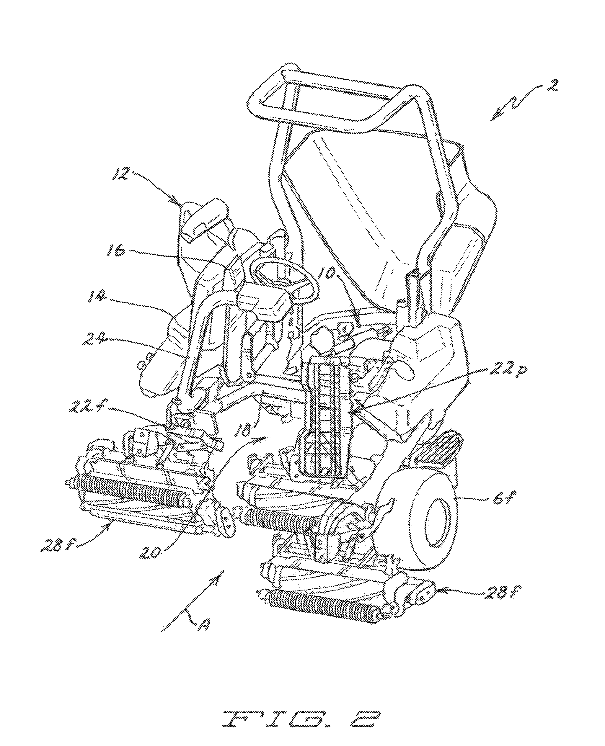 Reel mower with cutting units suspended by double A arm suspensions