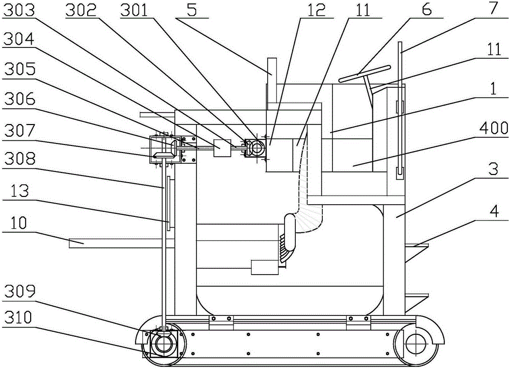 A ride-on tea picking machine