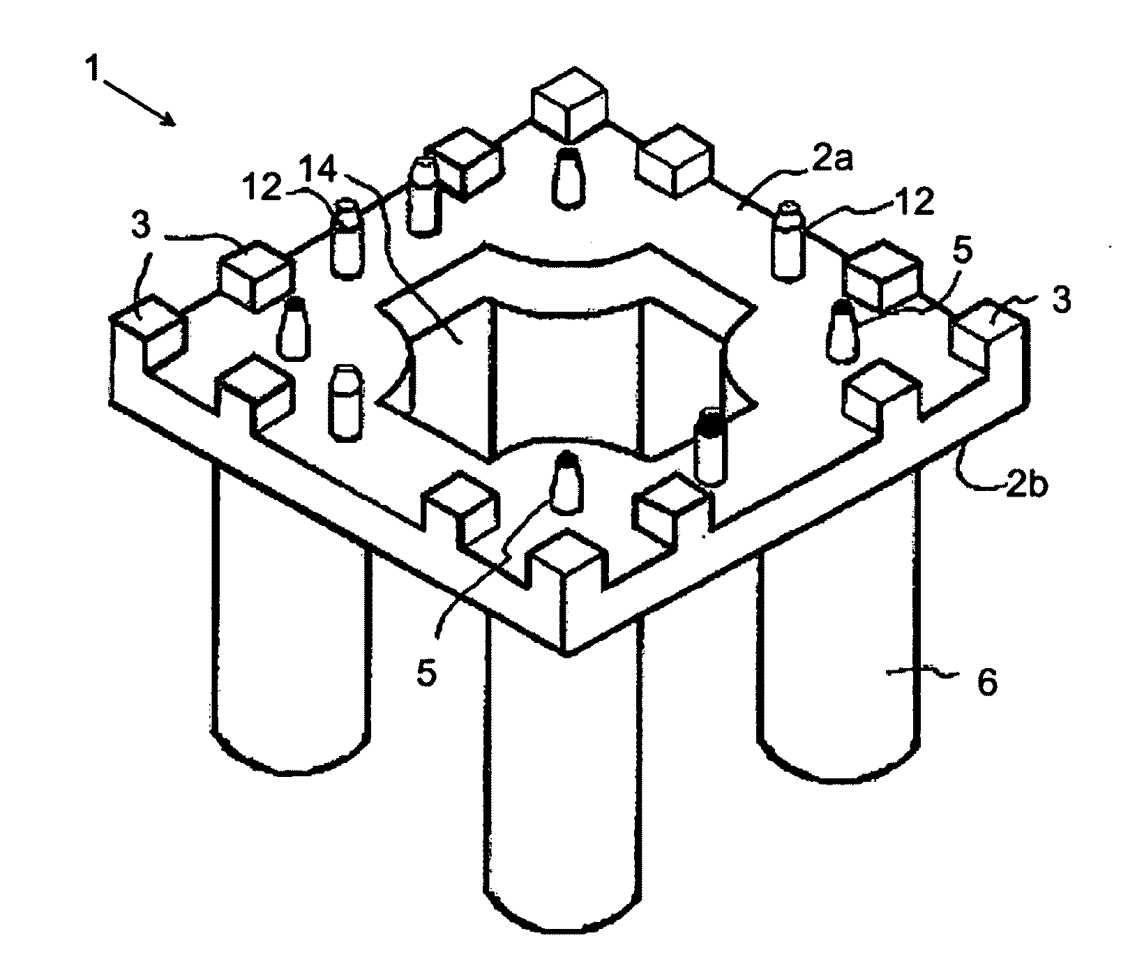 RF connector mounting means