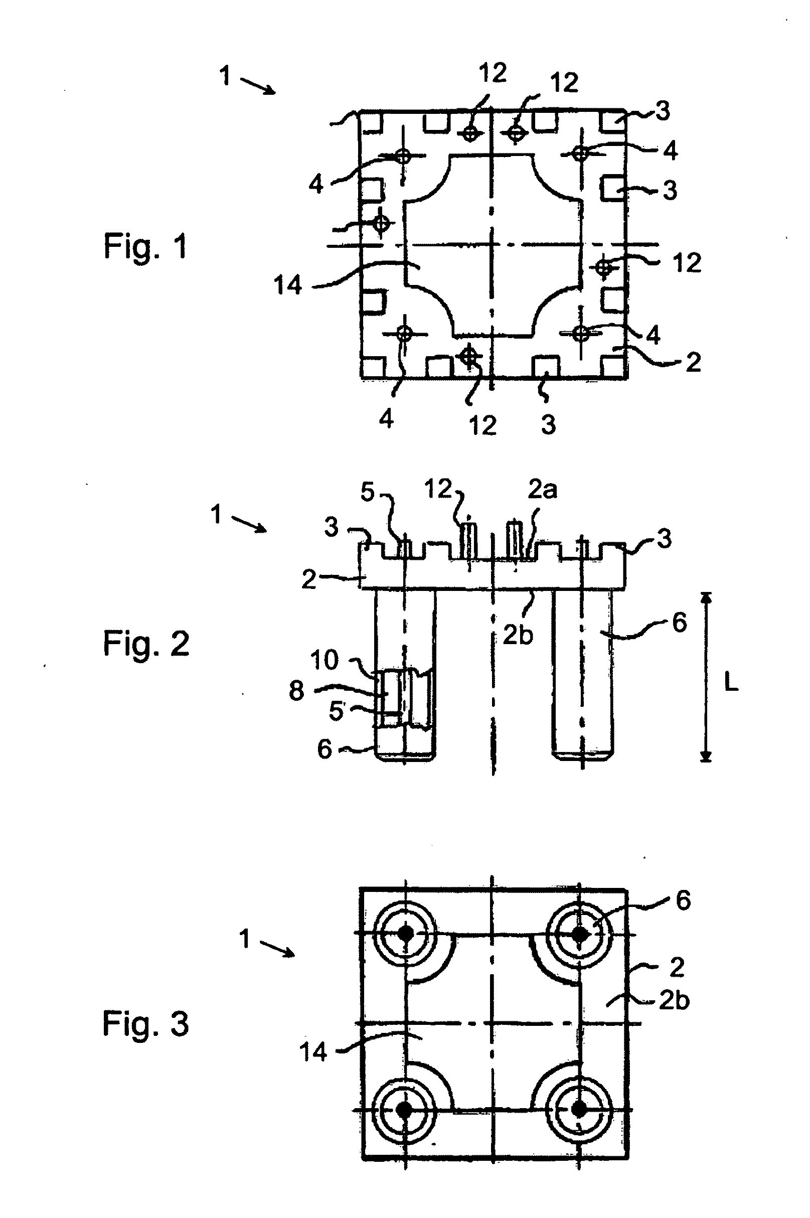 RF connector mounting means