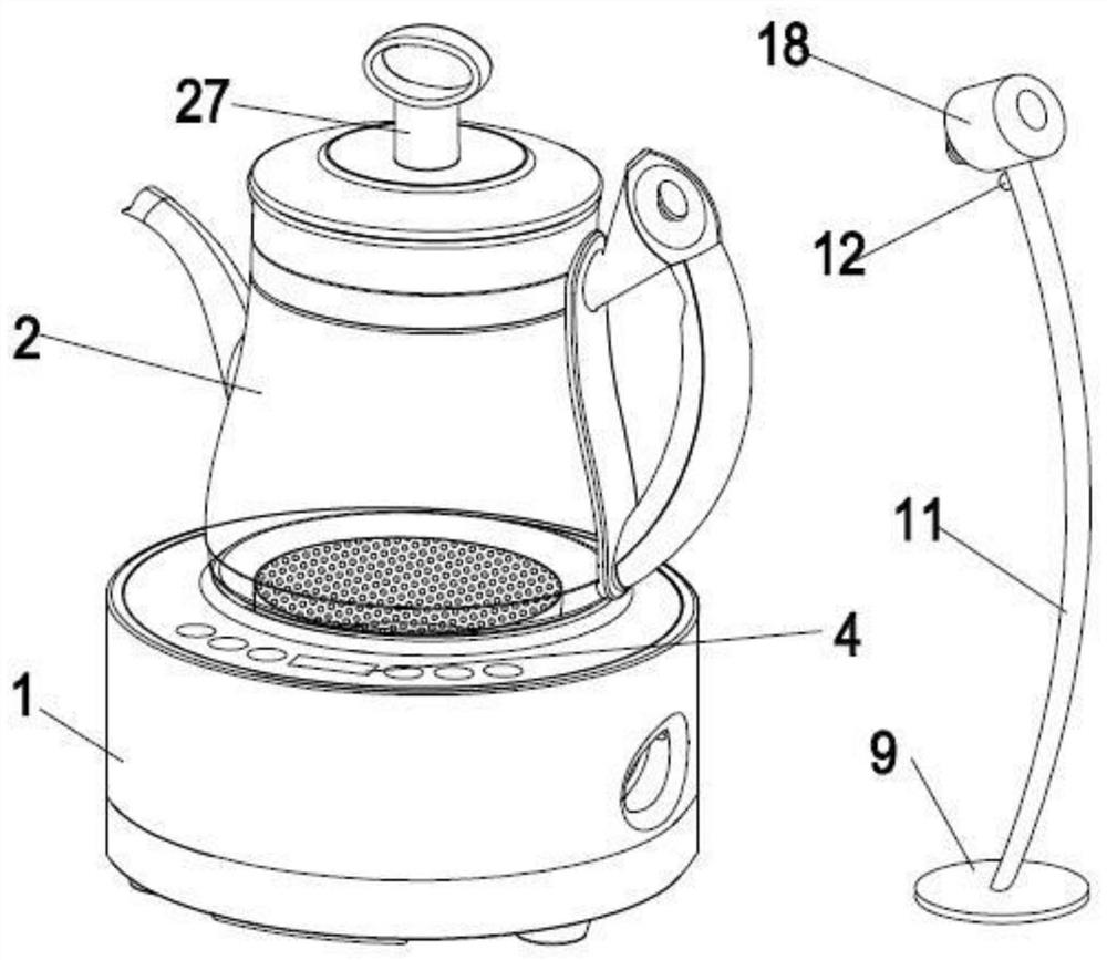 A timing unattended automatic dosing medicine pot