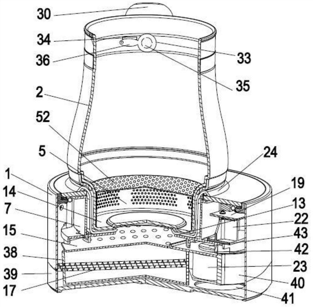 A timing unattended automatic dosing medicine pot