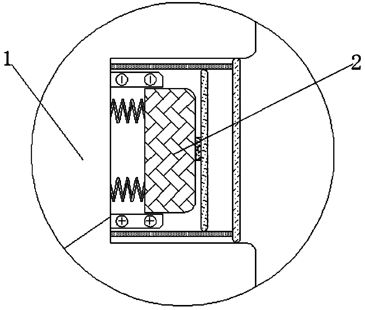 New energy automobile charging line collecting device based on capacitive sensing