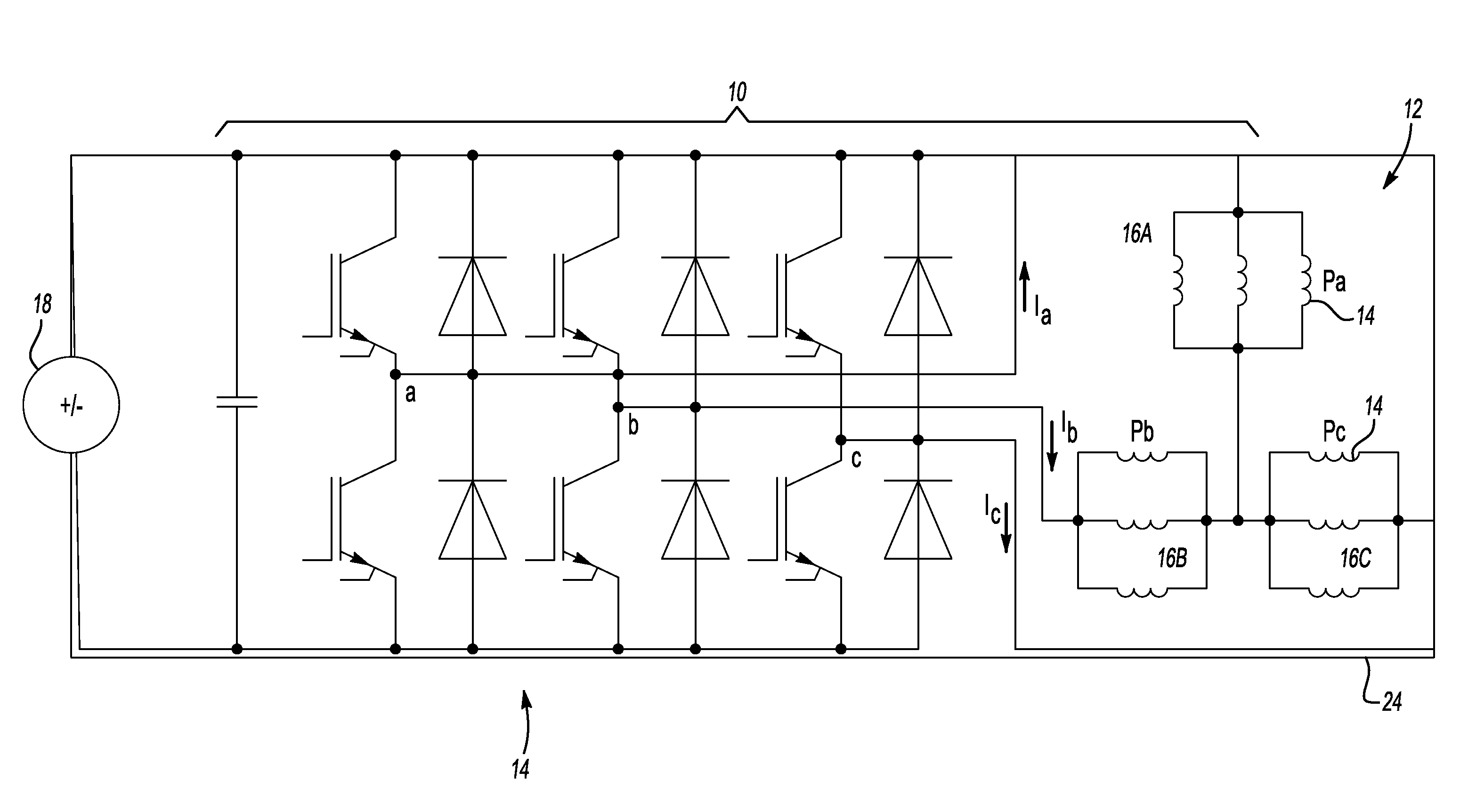 Motor phase winding fault detection method and apparatus