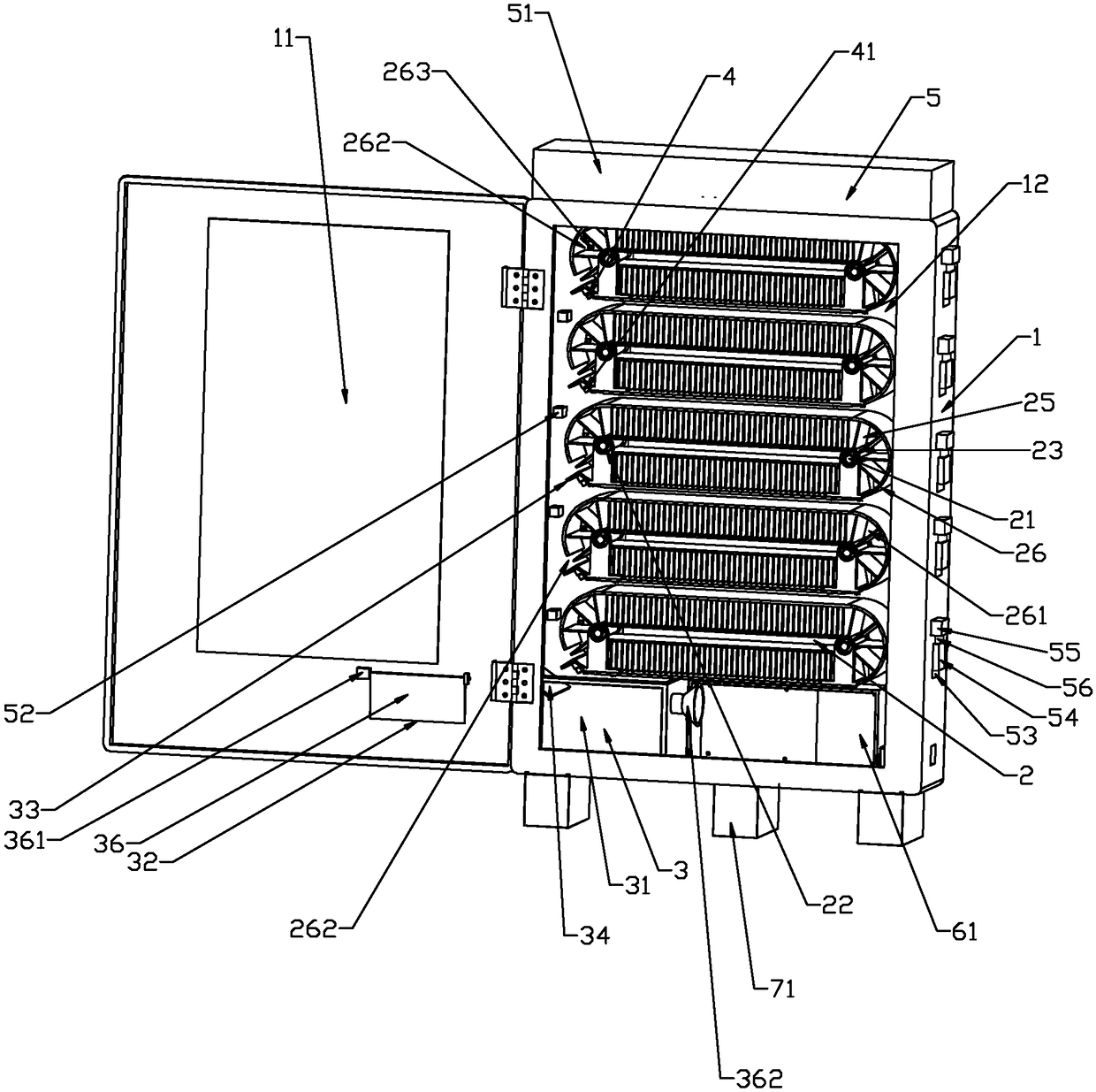 Intelligent temperature control antitheft self-service sauce selling machine