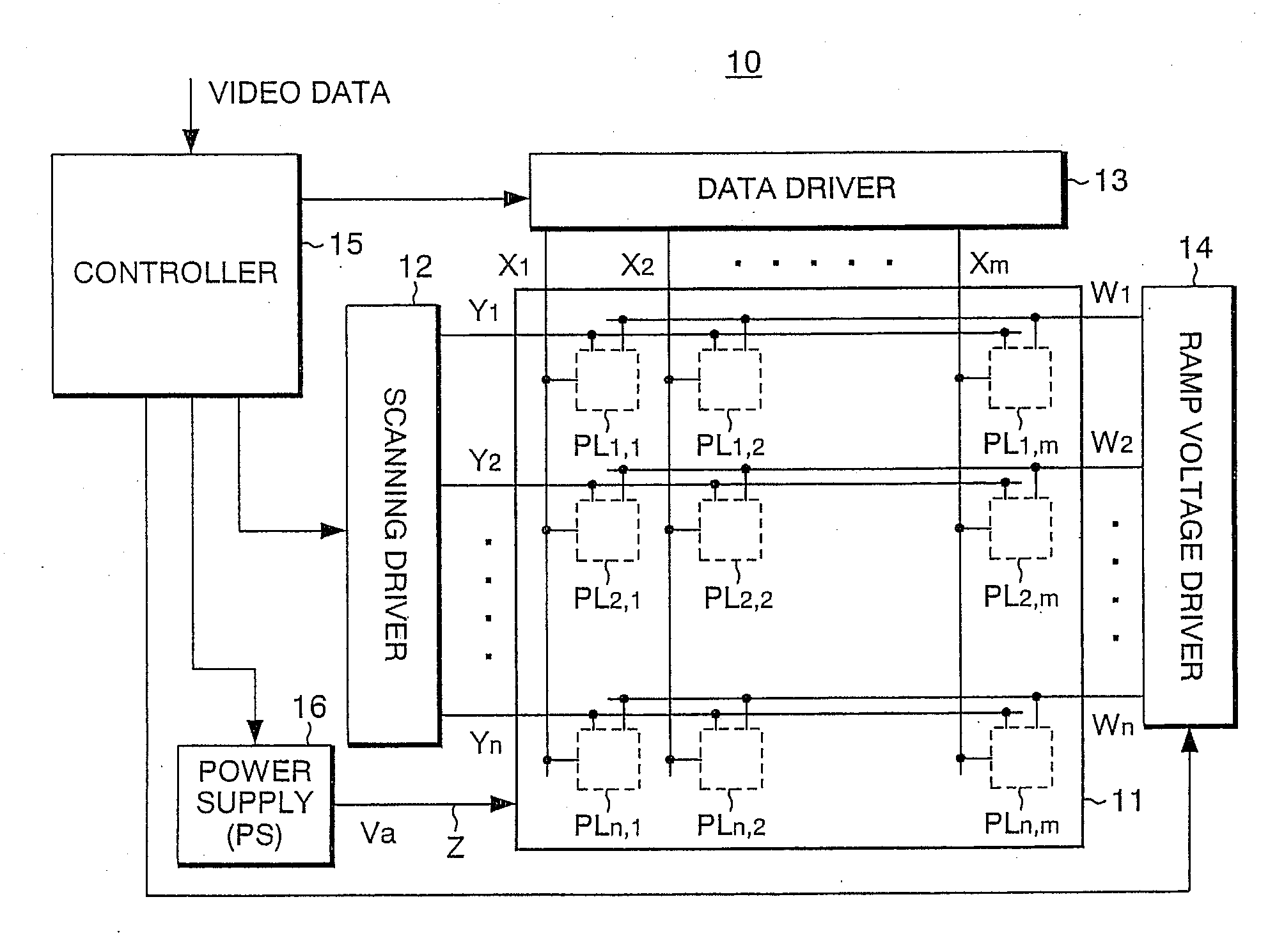 Active matrix display apparatus and driving method therefor