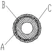 Turbocharger hot end tube assembly and production process thereof