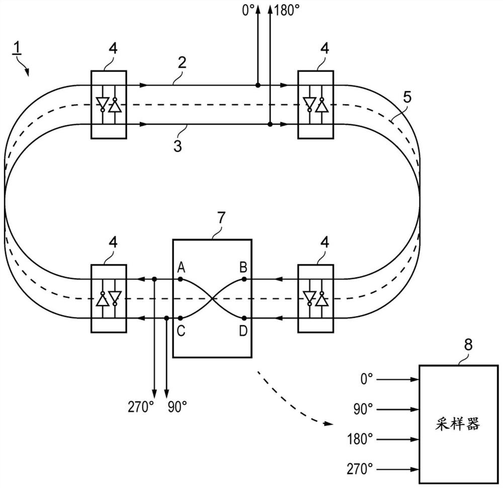 Rotary Traveling Wave Oscillator Circuit