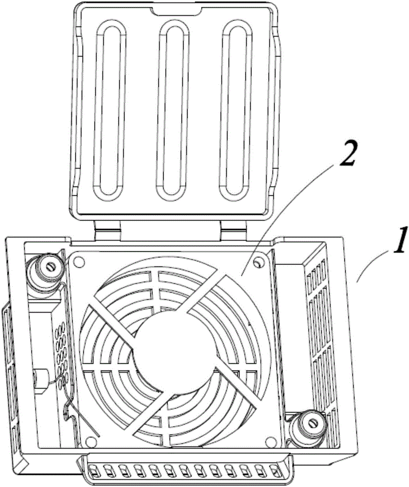 Integrated draught fan assembly