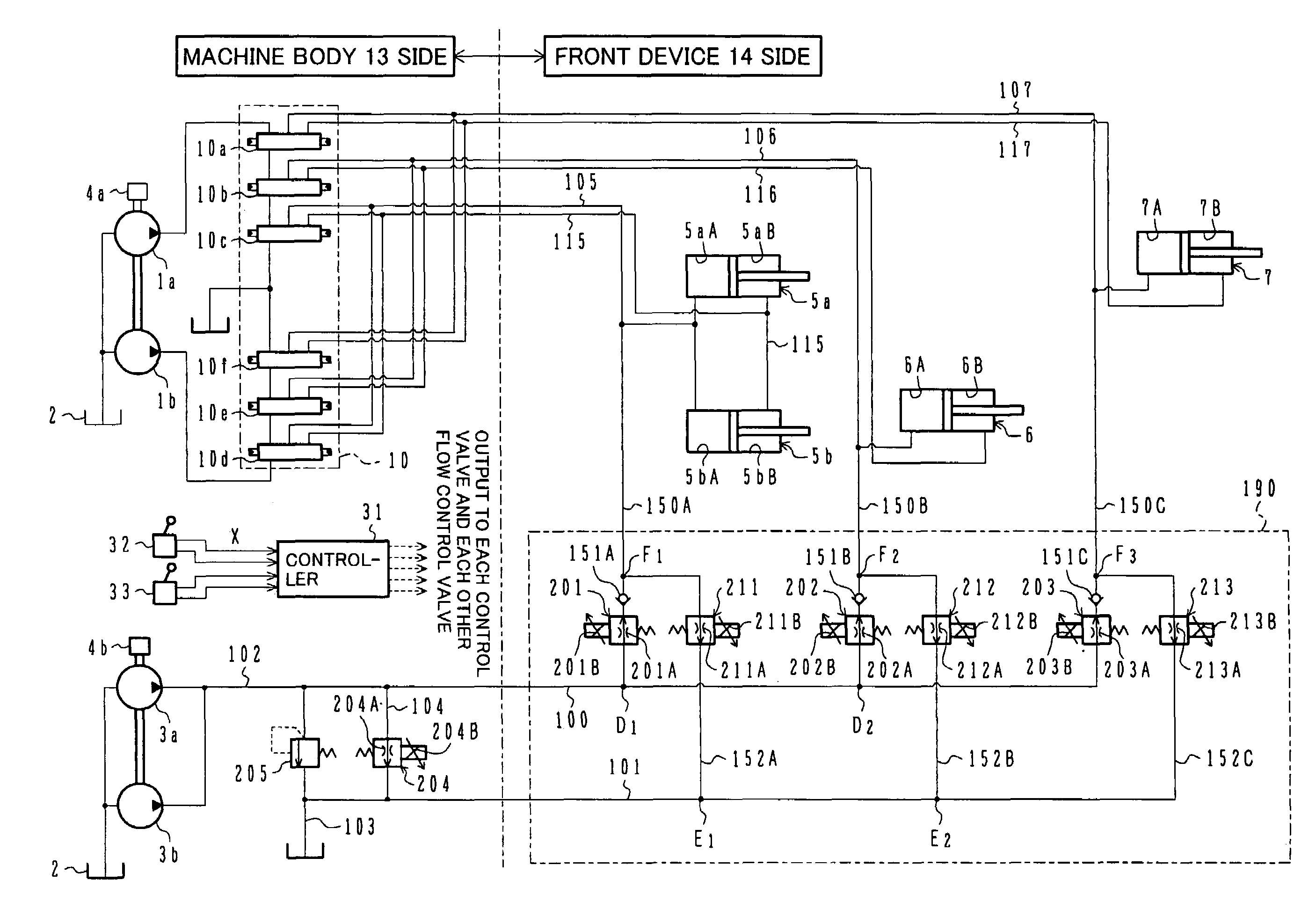 Hydraulic driving system of construction machinery