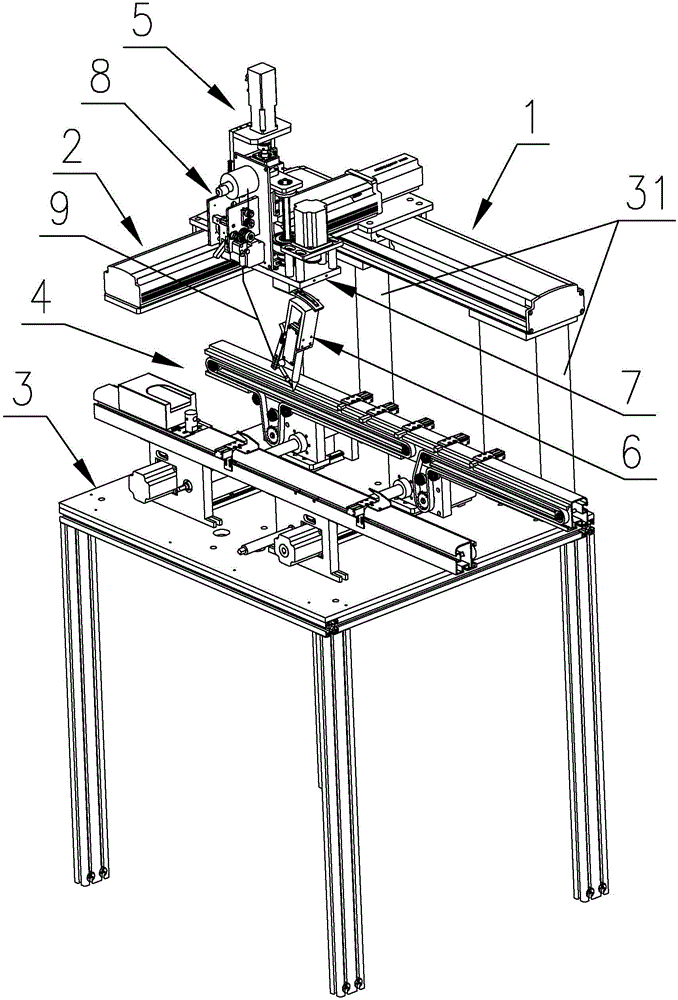 Cantilever type automatic tin soldering device