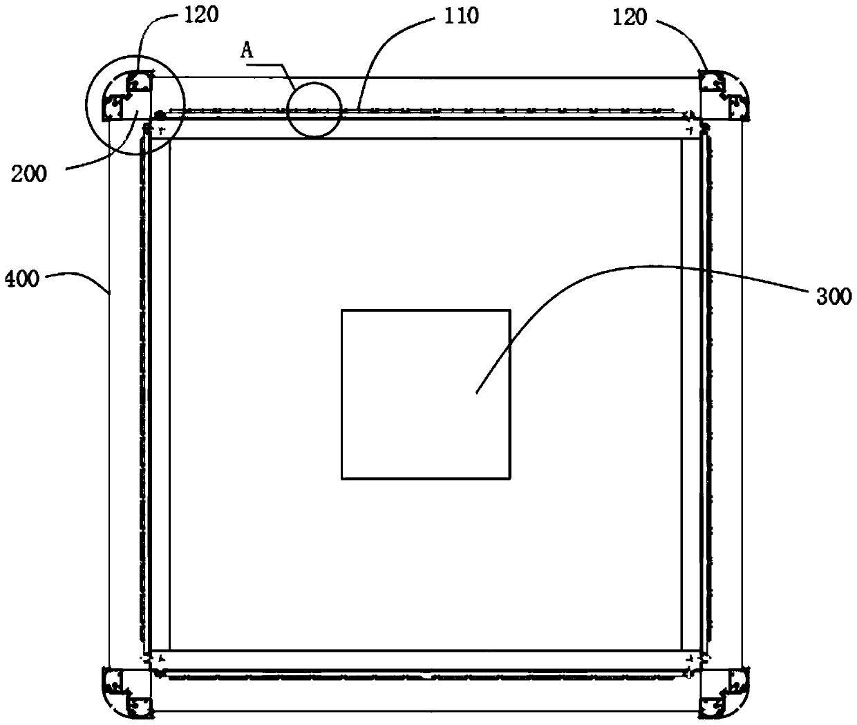 Column-wrapped lamp box