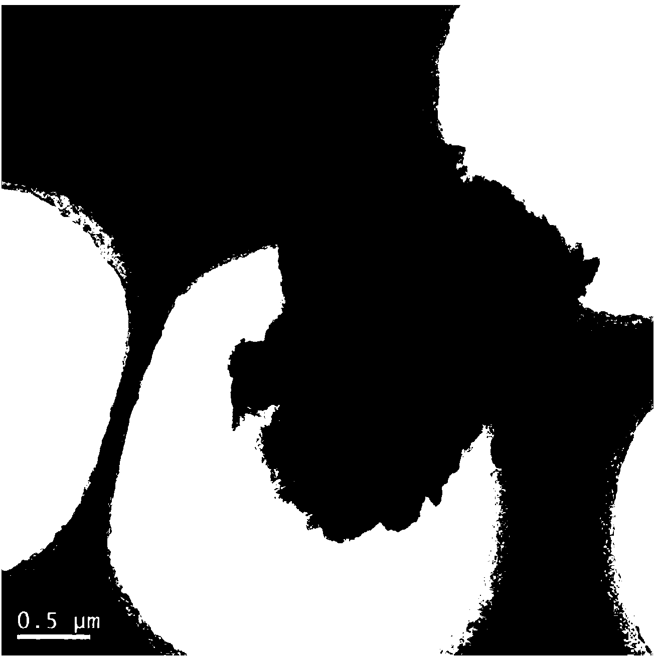 Polyvinylpyrrolidone modified graphene coated sulfur/porous carbon composite anode material and preparation method thereof