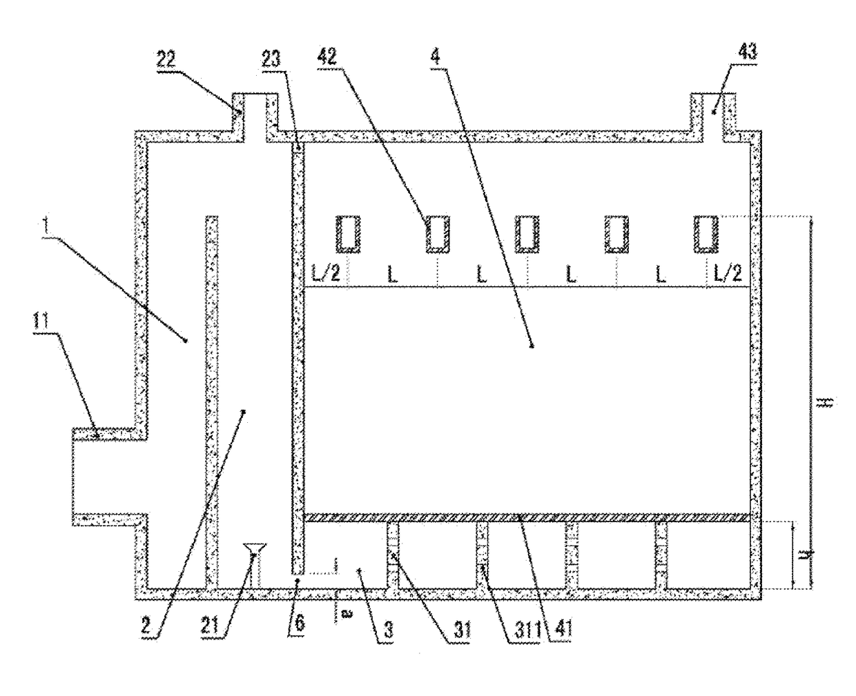 Ozone contact tank and ozone contact method