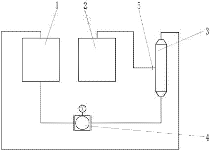 A single engine washing and sweeping vehicle with a ceramic membrane filtration system