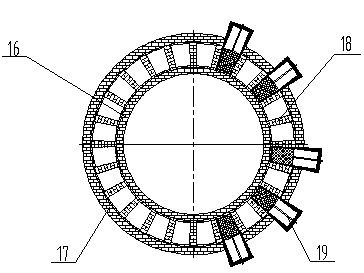 Sintering furnace type cooling device