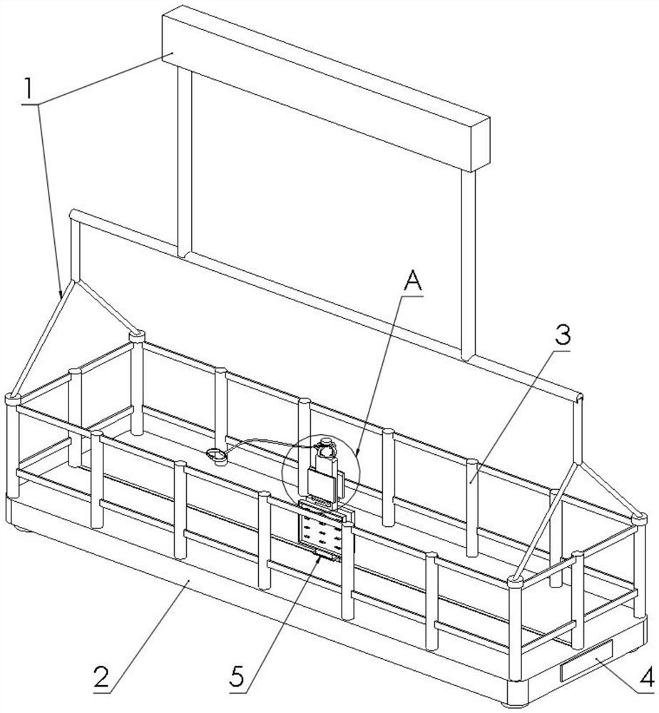 Building outer wall construction operation platform