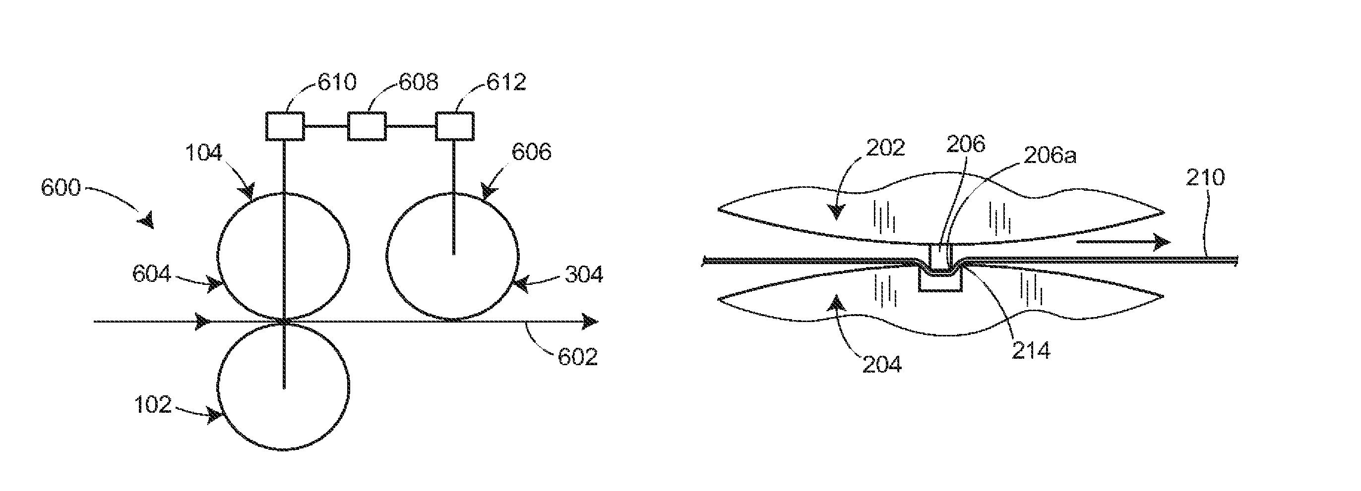 Apparatus for perforating a web material