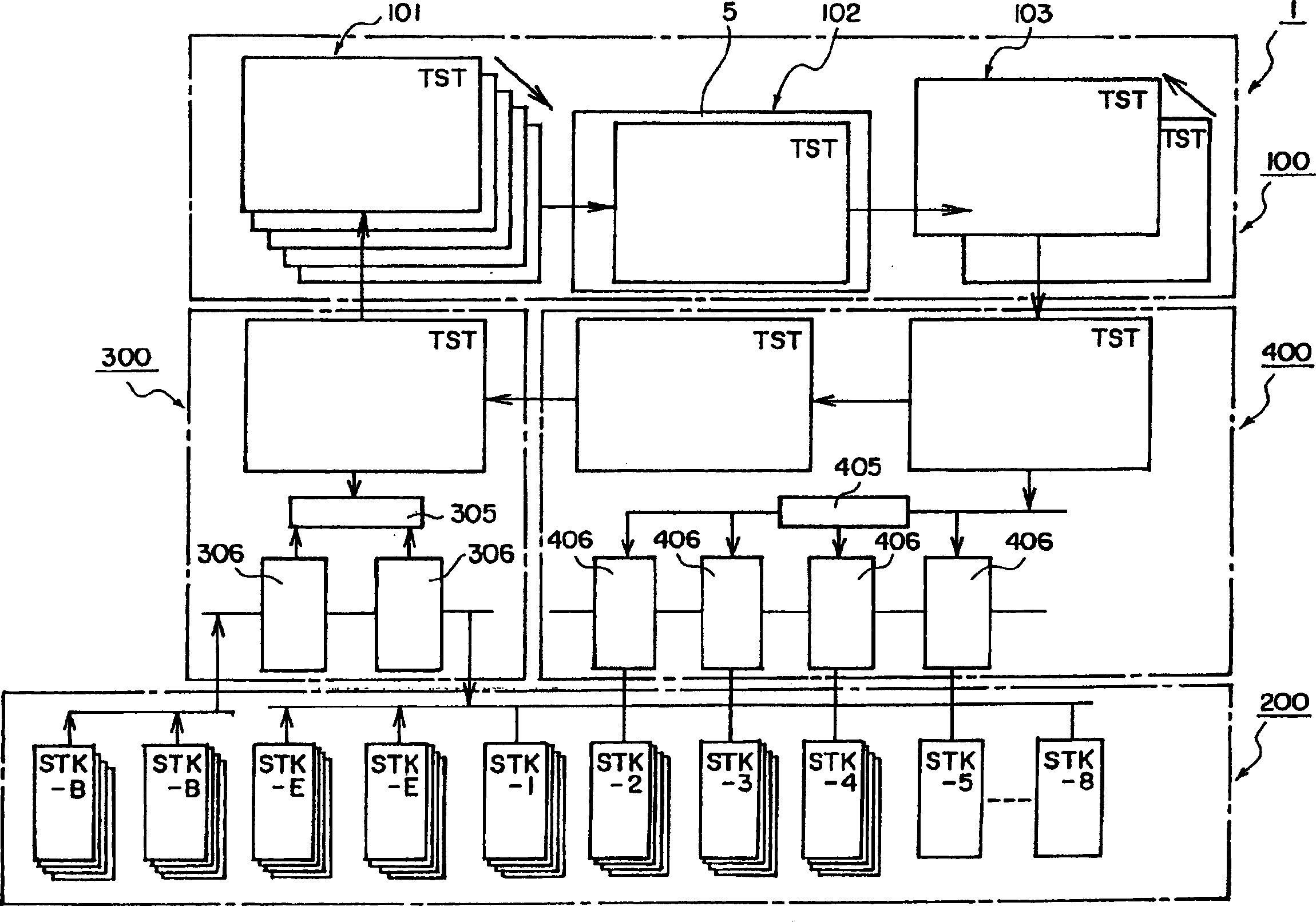 Pusher and electronic part-testing apparatus with the same