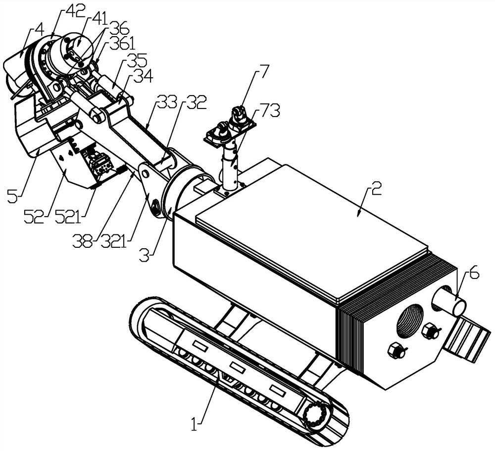 Convenient pipe dredging robot