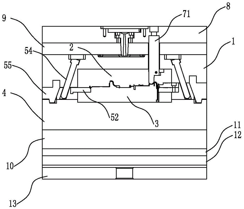 One-mold two-part injection mold